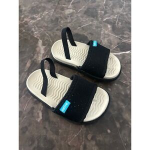 Toddler Native Slip-on Sling Back Sandals Size 7c Black